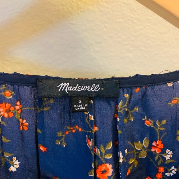 MADEWELL Silk Stanza Ruffle Hem Blouse - Picture 6 of 8